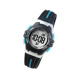 Xonix BAB-005 digitaal horloge 30 mm 100 meter zwart/ blauw