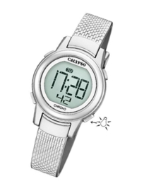 Calypso K5736/1 digitaal horloge 30 mm 100 meter grijs/ zilver