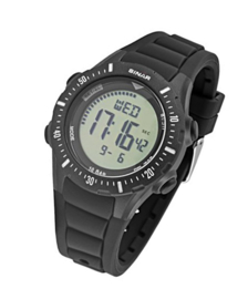 Sinar XR-12-1 digitaal horloge 40 mm 100 meter zwart
