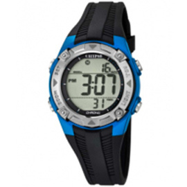 Calypso K5685/5 digitaal horloge 37 mm 100 meter zwart/ blauw