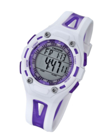 Calypso K5666/2 digitaal horloge 37 mm 100 meter wit/ paars