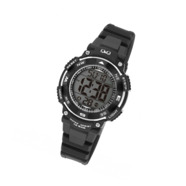 Q&Q M149J002 digitaal horloge 36 mm 100 meter zwart