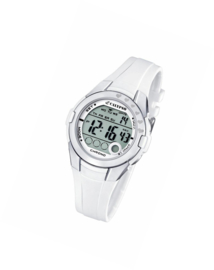 Calypso K5571/1 digitaal horloge 38 mm 100 meter wit/ grijs