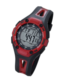 Calypso K5666/4 digitaal horloge 37 mm 100 meter zwart/ rood