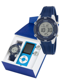 Marea B35322/2 digitaal horloge 38 mm 50 meter blauw
