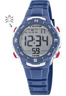 Calypso K5801/5 digitaal horloge 33 mm 100 meter blauw/ rood