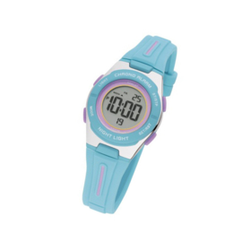 Nowley 8-6260-0-1 digitaal horloge 30 mm 100 meter turquoise/ roze