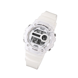 Q&Q M154J005 digitaal horloge 40 mm 100 meter wit