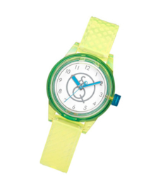Q&Q 651033 Smile Solar horloge 32 mm 100 meter groen/ blauw