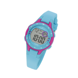 Nowley 8-6243-0-6 digitaal horloge 32 mm 100 meter turquoise/ roze