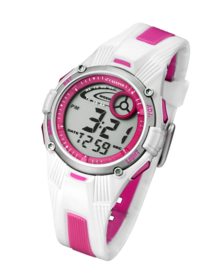 Calypso K5558/2 digitaal horloge 36 mm 100 meter wit/ roze