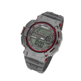 Nowley 8-6202-0-1 digitaal horloge 50 mm 100 meter grijs/ rood