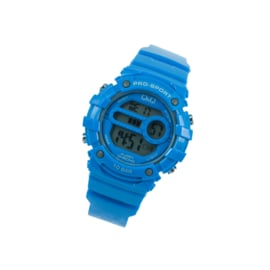 Q&Q M154J006 digitaal horloge 40 mm 100 meter blauw