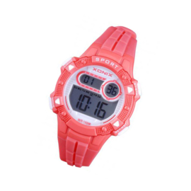 Xonix IZ-002 digitaal horloge 36 mm 100 meter rood/ wit