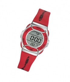 Tekday 653509 digitaal horloge 32 mm 100 meter rood/ grijs