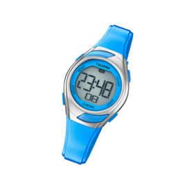 Calypso K5738/3 digitaal horloge 30 mm 100 meter blauw/ zilver