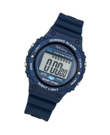 Tekday 654658 digitaal horloge 39 mm 100 meter blauw