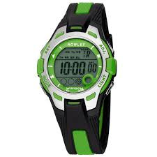 Nowley 8-6301-0-4 digitaal horloge 37 mm 100 meter zwart/ groen