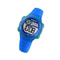 Xonix BAI-004 digitaal horloge 32 mm 100 meter blauw/ groen