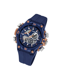 Calypso K5586/5 analoog/ digitaal horloge 46 mm 100 meter blauw/ rosé