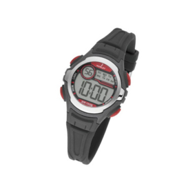 Nowley 8-6229-0-8 digitaal horloge 34 mm 100 meter zwart/ rood