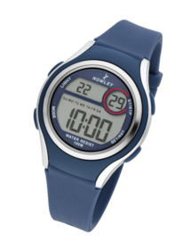 Nowley 8-6273-0-4 digitaal horloge 36 mm 100 meter blauw/ grijs