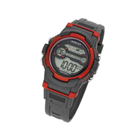 Nowley 8-6214-0-3 digitaal horloge 40 mm  100 meter zwart/ rood