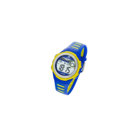 Marea B25131/3 digitaal horloge 38 mm 100 meter blauw/ geel