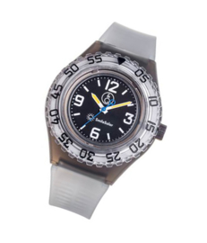Q&Q 651028 Smile Solar horloge 43 mm 200 meter grijs/ zwart