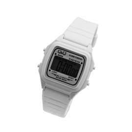 Q&Q L116J005 digitaal horloge 35 mm 30 meter wit