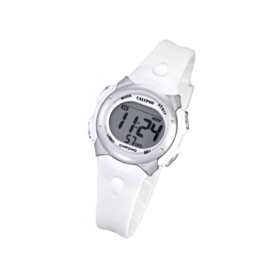 Calypso K5609/1 digitaal horloge 34 mm 100 meter wit/ grijs