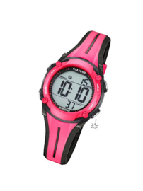 Calypso K5682/9 digitaal horloge 35 mm 100 meter roze/ zwart