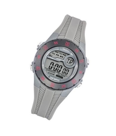 Tekday 653963 digitaal horloge 35 mm 100 meter grijs/ roze