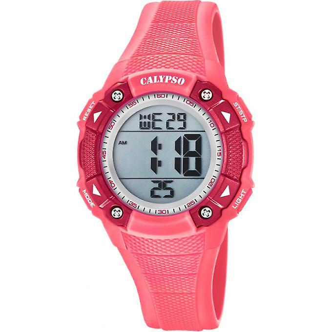 Calypso K5728/2 digitaal horloge 38 mm 100 meter roze