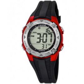 Calypso K5685/6 digitaal horloge 37 mm 100 meter zwart/ rood