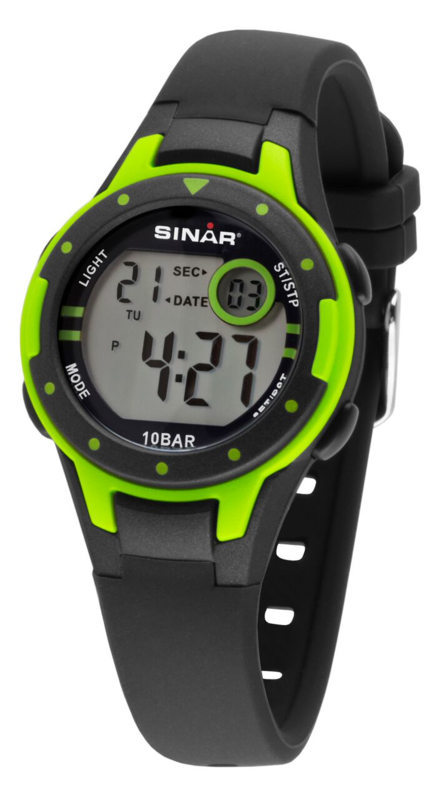 Sinar XE-52-3 digitaal horloge 32 mm 100 meter zwart/ groen