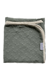Swaddle Broderie groen 120x120 cm