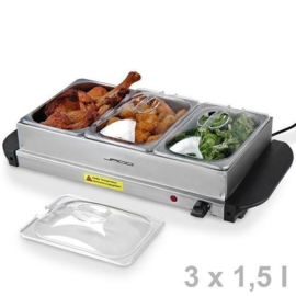 Warmhoudplaat / au bain marie 3 x 1.5L