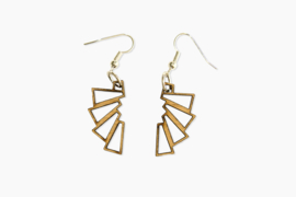 Wooden earrings Geometric