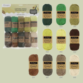 Scheepjes Catona colour pack 10x25g - Avocado Toast