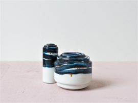 Porcelain pot S - Royal Chique blue