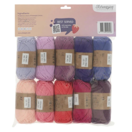 Scheepjes Catona colour pack 10x25g - Berry Bliss
