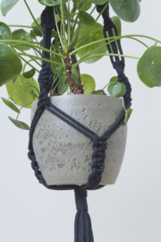 Macramé planthanger black