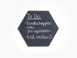 Hexagon chalkboard