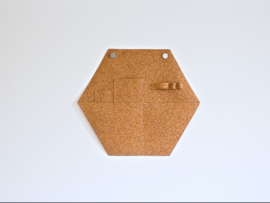 Hexagon Cork Organizer