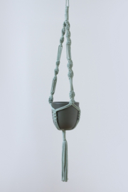 Macramé plantenhanger eucalyptus