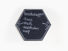 Hexagon chalkboard