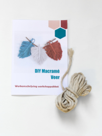 DIY macramé veer workshoppakket linnen