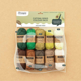 Scheepjes Catona colour pack 10x25g - Avocado Toast