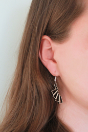 Wooden earrings Geometric